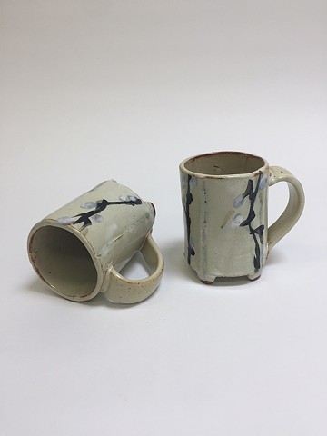 Various Hand Drawn Cups (Blue/White)