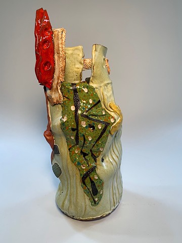 Tall Painted Vessel #2 (view 1)