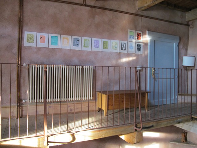 Small paintings installation second floor