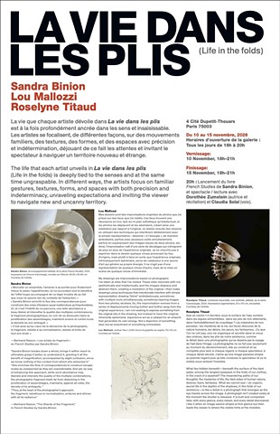 La Vie Dans Les Plis (Life in the folds)