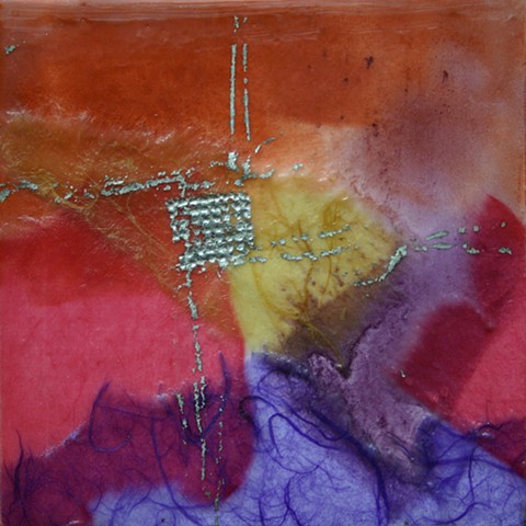 abstract, encaustic, pastel, paper, joss transfer