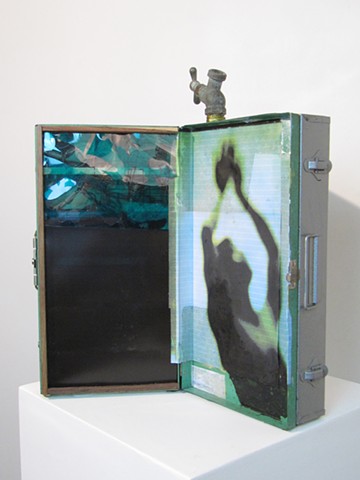 Water Kerner "Illuminated Triptych No.1" sculpture