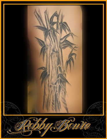 Healed Bamboo piece on one of my clients