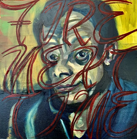 Oil Painting, James Baldwin, The Fire Next Time