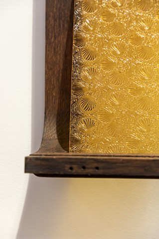 John Storey Oceanic & Muranese (Florentine) Arrangement, 1903 2026 Hand cut heritage glass, oak 16” x 15” x7”