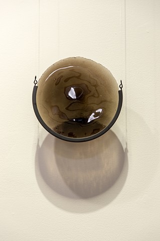 John Storey Concentrik Cluster 3/3 2026 Mouth blown glass rondels, zinc 8” round