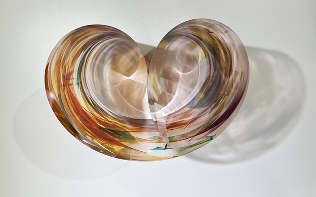 Light folding, remembering how to curve (double ellipse)