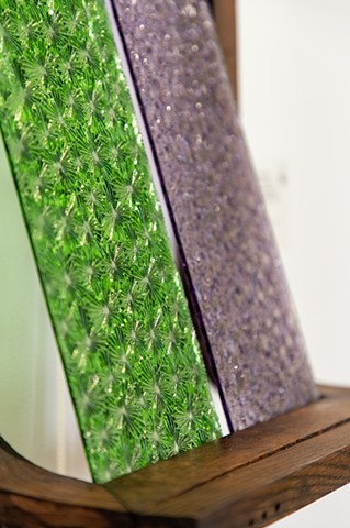 John Storey Muranese (Florentine) Arrangement, 1890-1910 2026 Hand cut heritage glass, oak 16” x 15” x7”