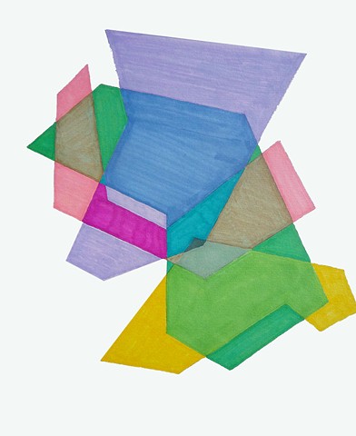 Cosenza Color/shape Study
Violet/Green/Pink/Yellow