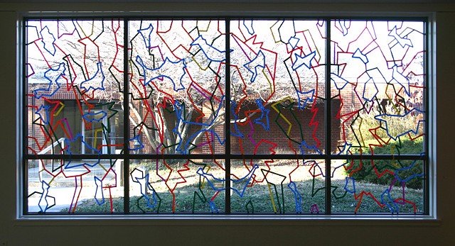 Window drawing, Roanoke College, Salem, VA