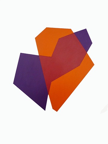 Color/Shape Study (Violet/Orange)