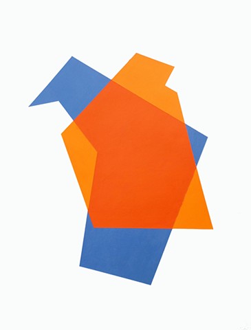 Color Study (Blue/Tangerine/Orange)