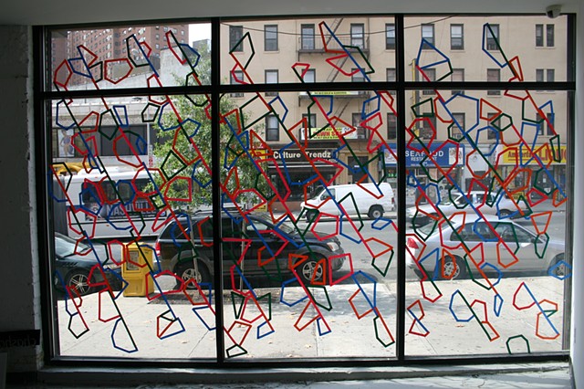 Window drawing, chashama 1351, NYC
