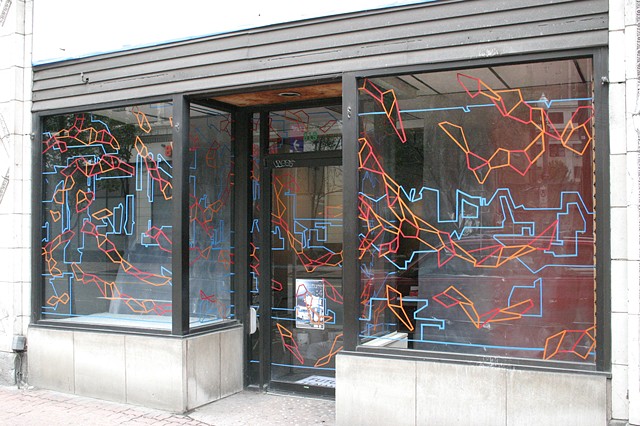 Window drawing, Future Tenant Gallery, Pittsburgh, PA