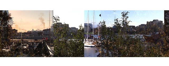 two simultaneous recordings of four simultaneous images