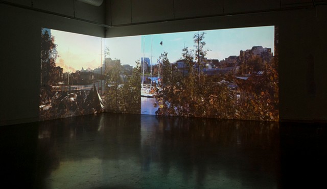 Installation View from "two simultaneous recordings of four simultaneous images"