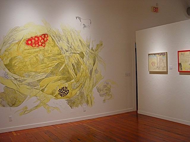 wall drawing by Julie McNiel, installation view