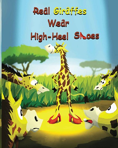 Real Giraffe wear High-Heel Shoes