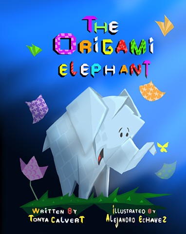 Elephant, Origami, paper, friendship,  children, animals, children, stories 