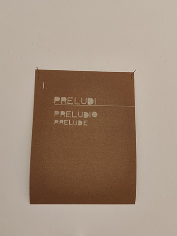I. Prelude