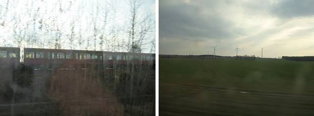 train window germany / train window holland