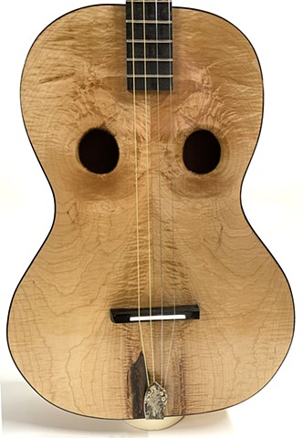 Flamed Maple Guitar - Detail