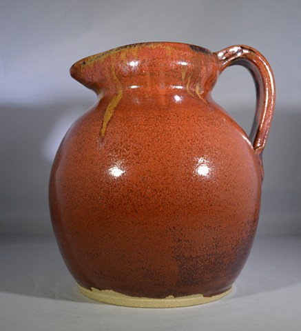 Brown and Yellow Pitcher