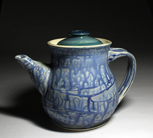 white stoneware fake ash cobalt water blue glaze