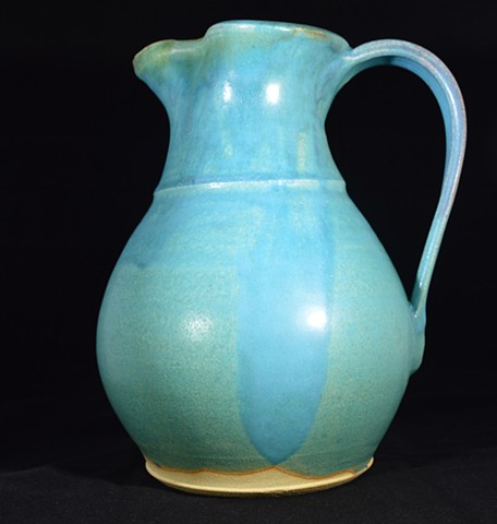 Large Turquoise Pitcher