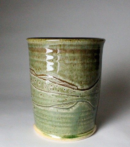 Hand Carved Speckled Trout Tumbler (c)