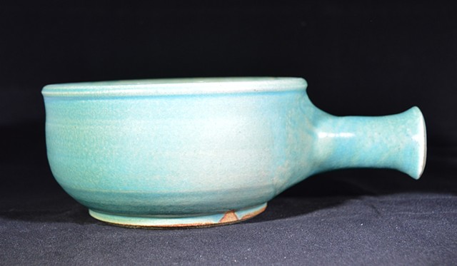 Turquoise Hollow Handled Bowl