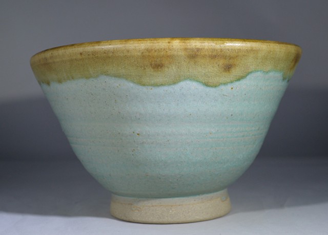 TURQUOISE AND BROWN BOWL