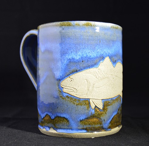 Carved Redfish Mug