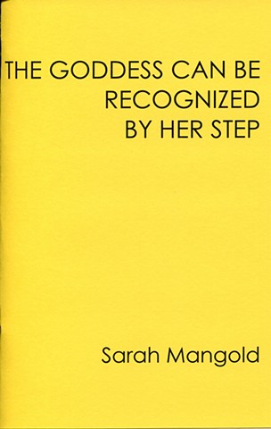 The Goddess Can Be Recognized By Her Step, Dusie Kollektiv poetry chapbook