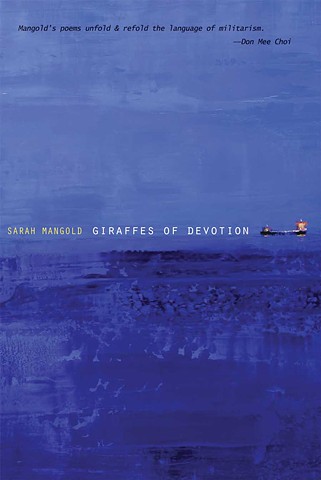 Book cover for Giraffes of Devotion a documentary poetics book by Sarah Mangold.  U.S. Naval Institute, erasure, documentary poetics, Navy, Commander Roy C. Smith Jr, Annapolis, US Navy