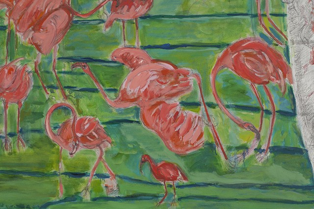Culling Flamingos (detail)