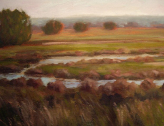 Oxbow, (One Canvas of four)