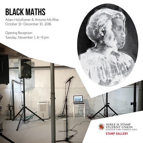 Two-Person Exhibition "Black Maths" at The Stamp Gallery
