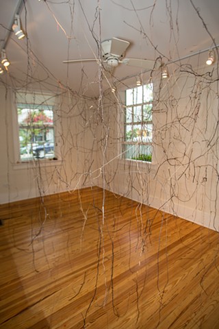 Dimitra Skandali, Contemporary Art, Key West, The Studios of Key West, roots, site specific installation, natural materials, Atlantic Ocean, Caribbean Sea, artist in residence 