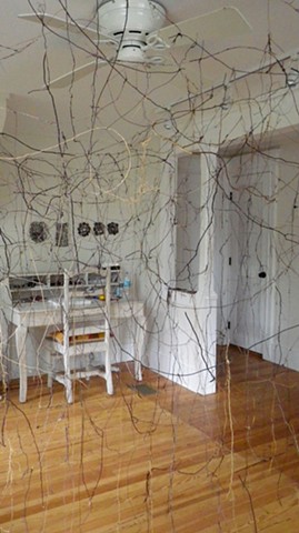 Dimitra Skandali, Contemporary Art, Key West, The Studios of Key West, roots, site specific installation, natural materials, Atlantic Ocean, Caribbean Sea, artist in residence 