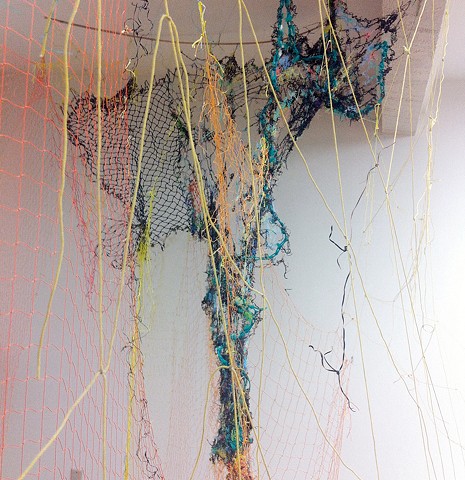 seaweed, crocheted seagrass, fishing nets, Cyclades, Aegean Sea, Greece, Pacific, Dimitra Skandali, Don Soker Gallery, San Francisco