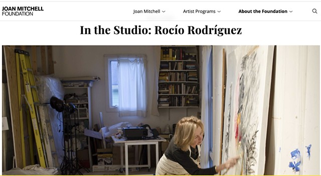 In the Studio: Rocío Rodríguez Interview with Joan Mitchell Foundation