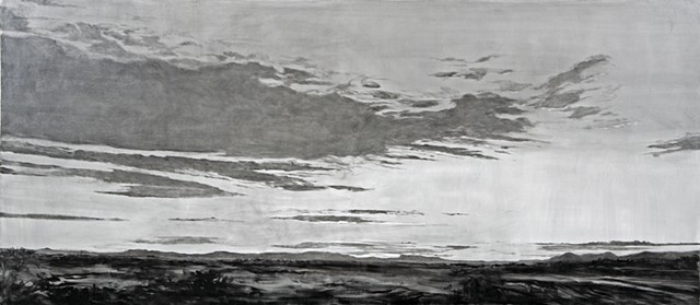 contemporary art, landscapes, skyscapes, contemporary painting, black and white paintings