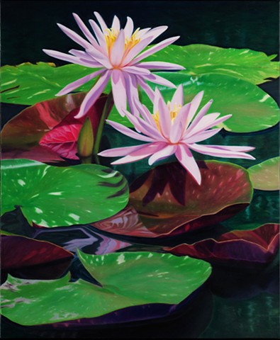 Water Lilies II, 2010, Oil on canvas, 24" x 20"