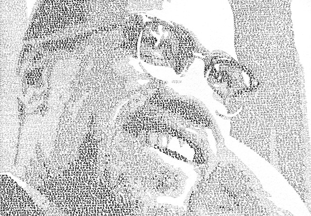 The Journey of a Thousand Miles (Portrait of Malcolm X) (detail)