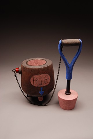 ceramic vessels, scultural vessels, industrial vessels, jim koudelka sculpture, man cans and boy toys