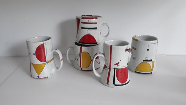 Pottery, ceramics, functional vessels, jim koudelka, mid century modern