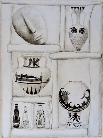 Two Figures And Several Vessels(Greed Is Death)