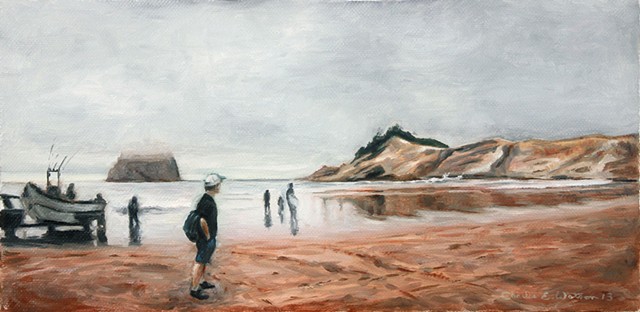 Pacific City Beach Oregon painting.