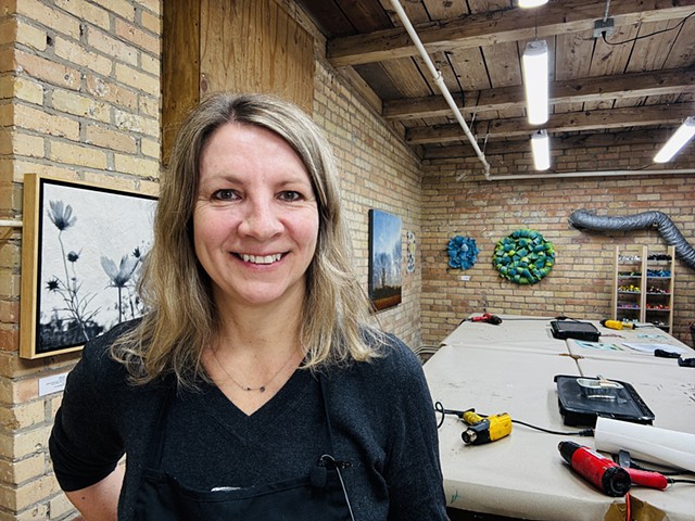 Gelli Plate Monotypes, Photo Collage and Encaustic Paint